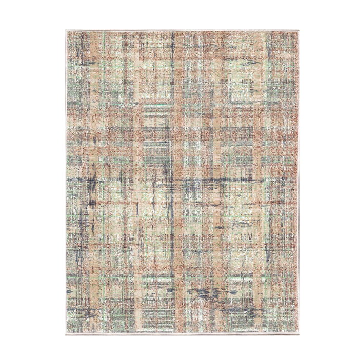 Conceptum Alfombra de Algodón 160 x 230 cm Visón, Verde y Gris Conceptum Alfombra de Algodón 160 x 230 cm Visón, Verde y Gris